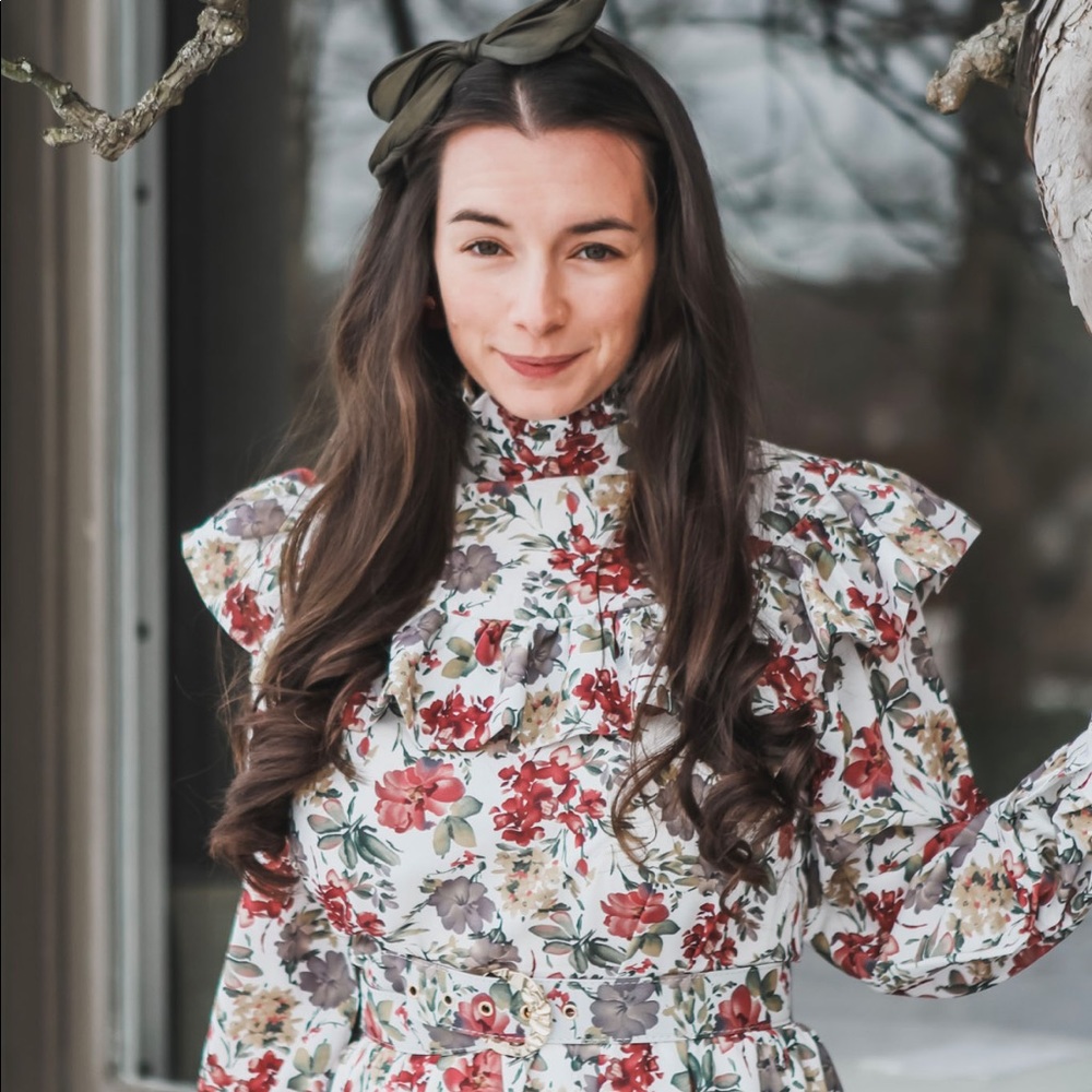 NWT Dream Sister Jane Belted Floral Maxi Dress